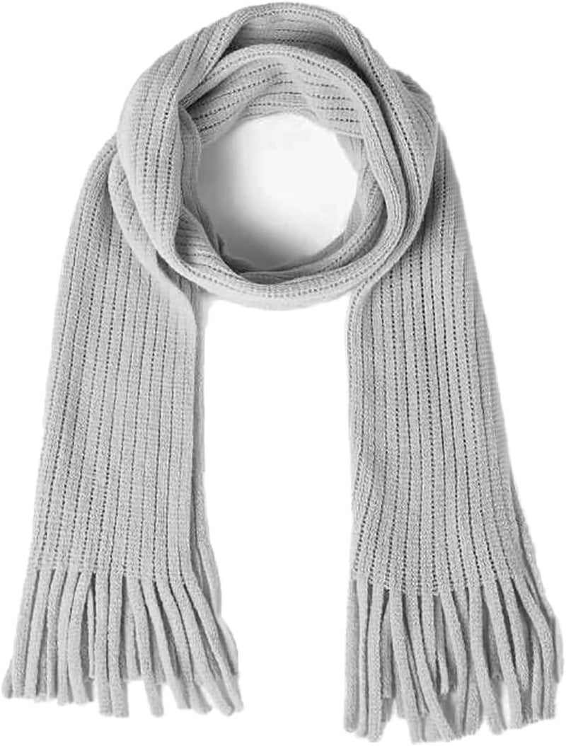 BEARUN Kids Knit Scarf Winter Fashion Solid Color Toddler Baby Scarves Neck Warmer Tassel Scarf for Boys Girls - Image 1